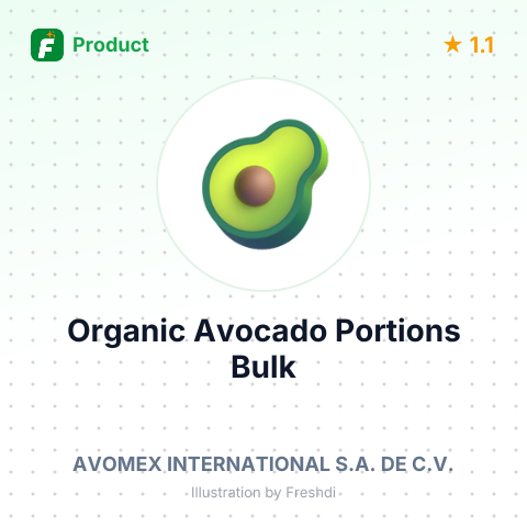 Wholly Avocado - Organic Avocado Portions – summary card, no photo uploaded yet