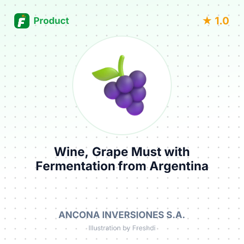 Wine, Grape Must with Fermentation – summary card, no photo uploaded yet
