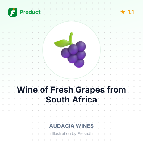 Wine of Fresh Grapes – summary card, no photo uploaded yet