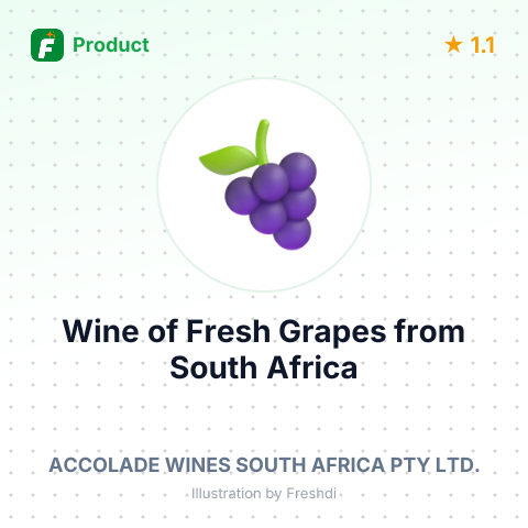 Wine of Fresh Grapes – summary card, no photo uploaded yet