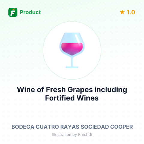 Wine of Fresh Grapes including Fortified Wines – summary card, no photo uploaded yet