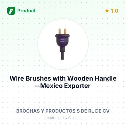 Wire Brushes with Wooden Handle – summary card, no photo uploaded yet