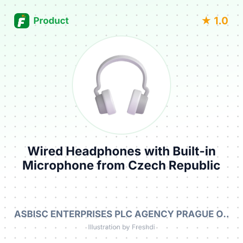 Wired Headphones with Built-in Microphone – summary card, no photo uploaded yet