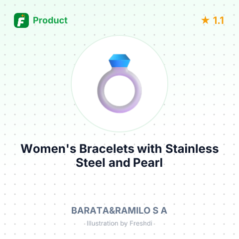 Women's Bracelets with Stainless Steel and Pearl – summary card, no photo uploaded yet