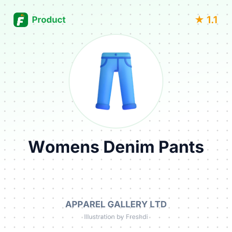 Womens Denim Pants – summary card, no photo uploaded yet