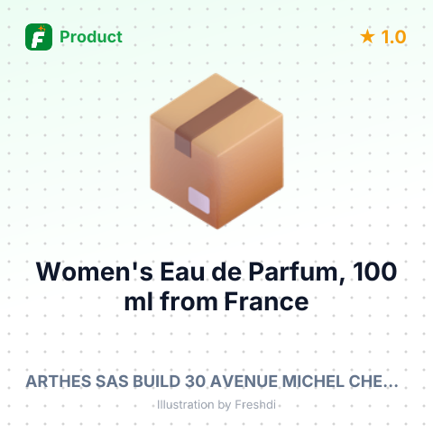 Women's Eau de Parfum, 100 ml – summary card, no photo uploaded yet