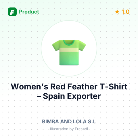 Women's Red Feather T-Shirt – summary card, no photo uploaded yet
