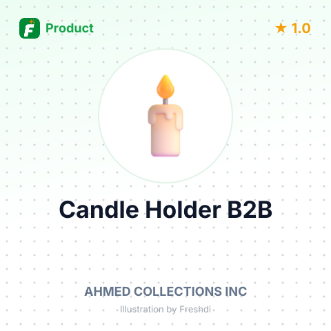 Wood Artware Candle Holder - Lattice Model – summary card, no photo uploaded yet