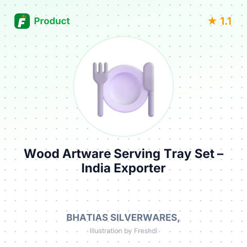 Wood Artware Serving Tray Set – summary card, no photo uploaded yet