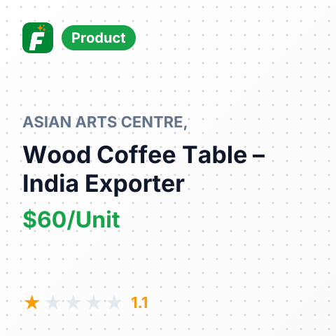 Wood Coffee Table – summary card, no photo uploaded yet