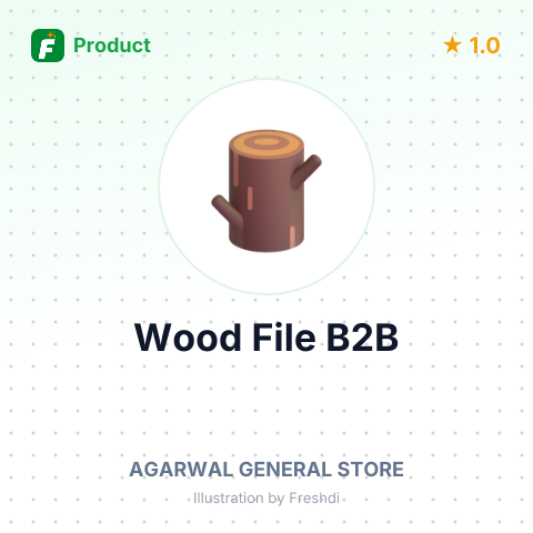 Wood Keeper File O Dent Teak – summary card, no photo uploaded yet