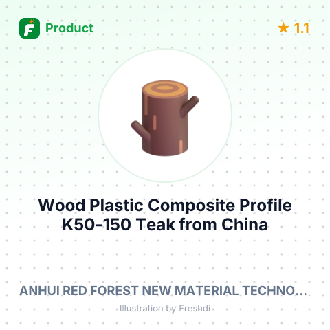 Wood Plastic Composite Profile K50-150 Teak – summary card, no photo uploaded yet