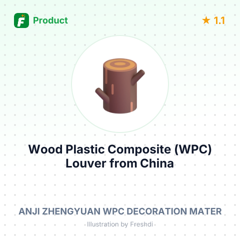 Wood Plastic Composite (WPC) Louver – summary card, no photo uploaded yet