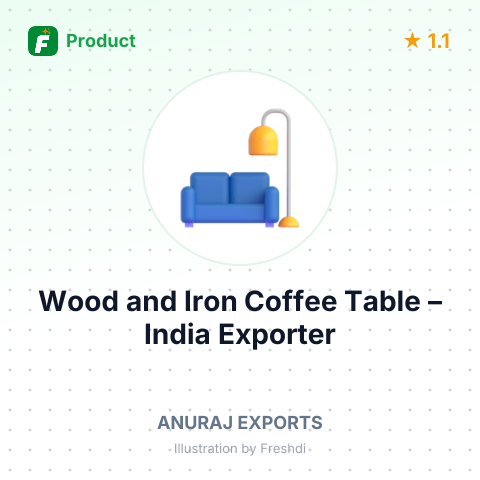 Wood and Iron Coffee Table – summary card, no photo uploaded yet