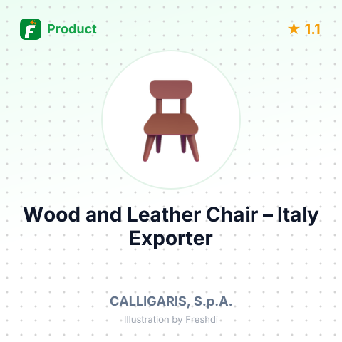 Wood and Leather Chair – summary card, no photo uploaded yet