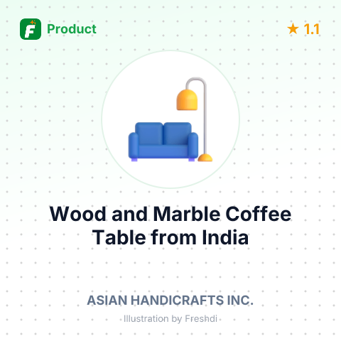 Wood and Marble Coffee Table – summary card, no photo uploaded yet