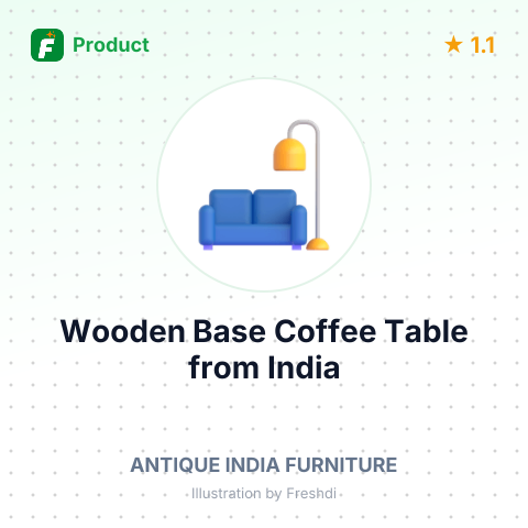 Wooden Base Coffee Table – summary card, no photo uploaded yet