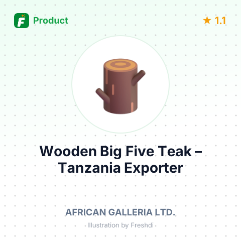 Wooden Big Five Teak – summary card, no photo uploaded yet