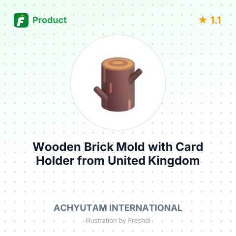 Wooden Brick Mold with Card Holder – summary card, no photo uploaded yet