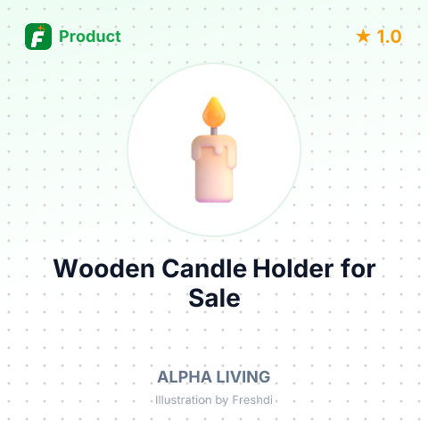 Wooden Candle Holder – summary card, no photo uploaded yet