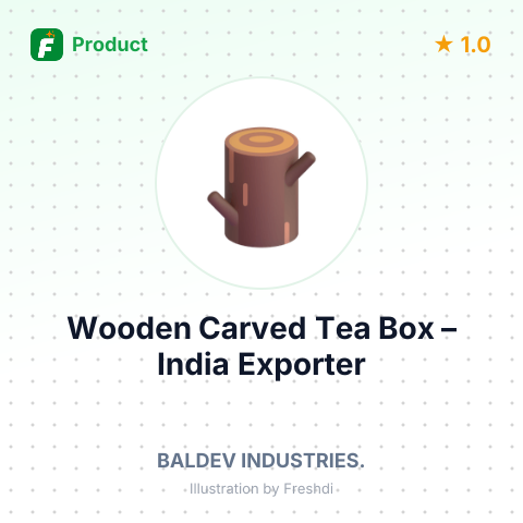 Wooden Carved Tea Box – summary card, no photo uploaded yet