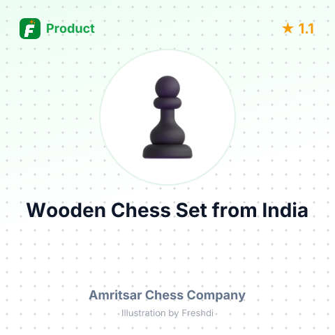 Wooden Chess Set – summary card, no photo uploaded yet