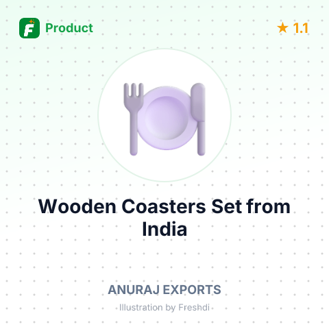 Wooden Coasters Set – summary card, no photo uploaded yet