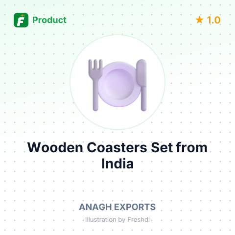 Wooden Coasters Set – summary card, no photo uploaded yet