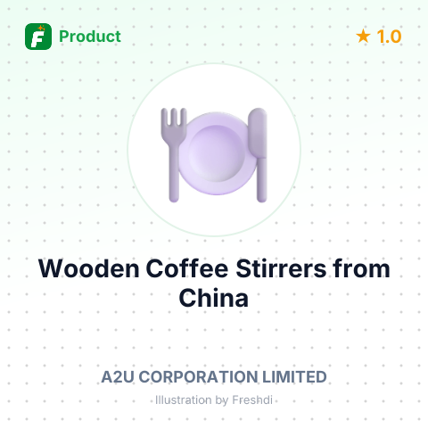 Wooden Coffee Stirrers – summary card, no photo uploaded yet