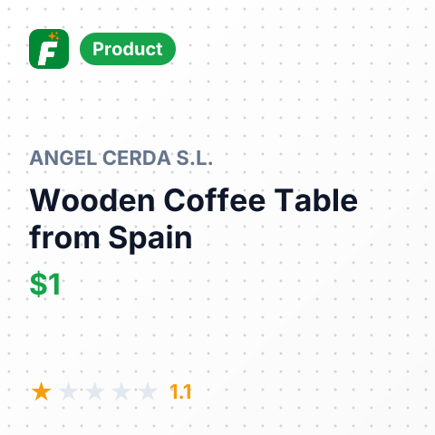 Wooden Coffee Table – summary card, no photo uploaded yet