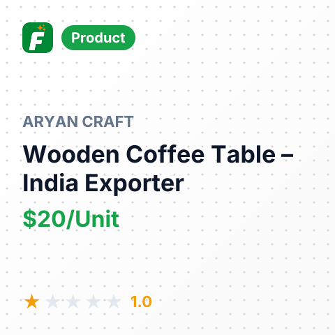 Wooden Coffee Table – summary card, no photo uploaded yet