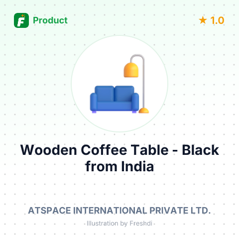 Wooden Coffee Table - Black – summary card, no photo uploaded yet