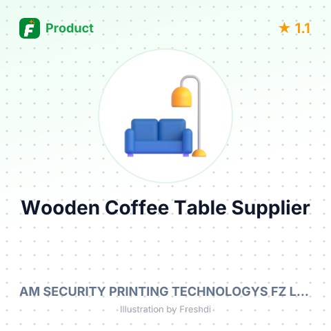 Wooden Coffee Table – summary card, no photo uploaded yet