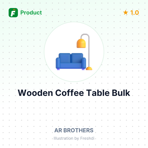 Wooden Coffee Table – summary card, no photo uploaded yet