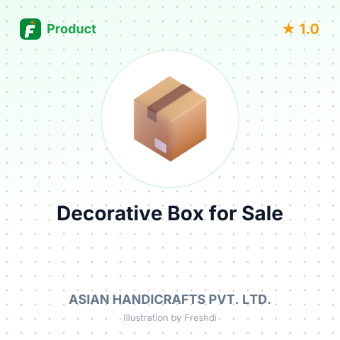 Wooden Decorative Box – summary card, no photo uploaded yet