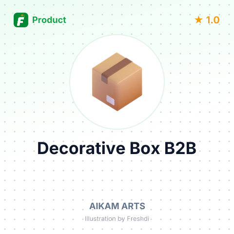 Wooden Handcrafted Decorative Square Box – summary card, no photo uploaded yet