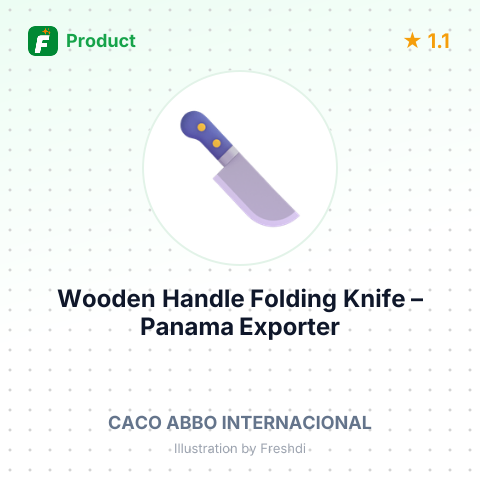 Wooden Handle Folding Knife – summary card, no photo uploaded yet
