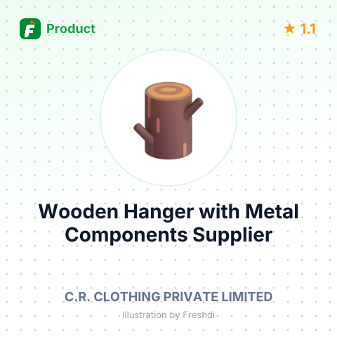 Wooden Hanger with Metal Components – summary card, no photo uploaded yet