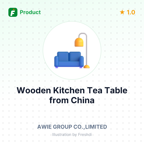 Wooden Kitchen Tea Table – summary card, no photo uploaded yet