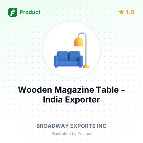 Wooden Magazine Table – summary card, no photo uploaded yet