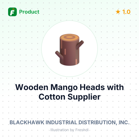 Wooden Mango Heads with Cotton – summary card, no photo uploaded yet