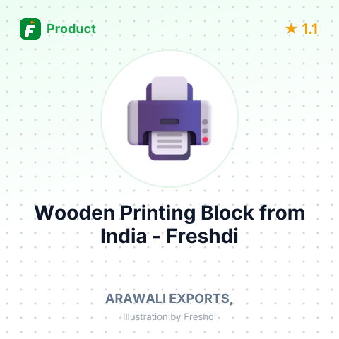 Wooden Printing Block – summary card, no photo uploaded yet