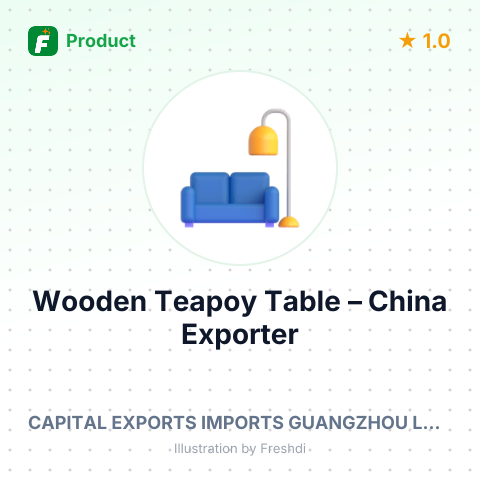 Wooden Teapoy Table – summary card, no photo uploaded yet