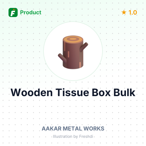 Wooden Tissue Box made from Mango Wood – summary card, no photo uploaded yet