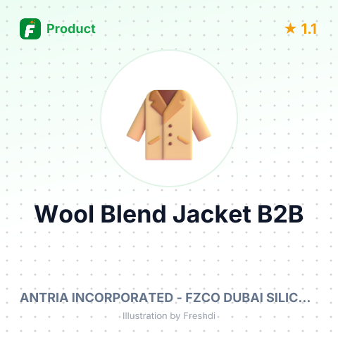 Wool Blend Jacket with Pockets – summary card, no photo uploaded yet