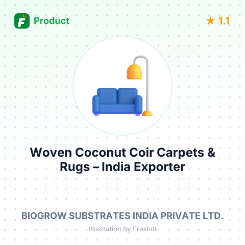 Woven Coconut Coir Carpets & Rugs – summary card, no photo uploaded yet