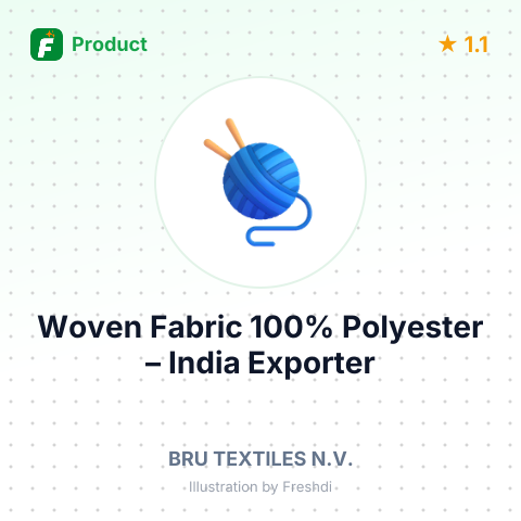 Woven Fabric 100% Polyester – summary card, no photo uploaded yet