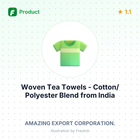 Woven Tea Towels - Cotton/Polyester Blend – summary card, no photo uploaded yet