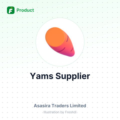 Yams (Dioscorea) – summary card, no photo uploaded yet