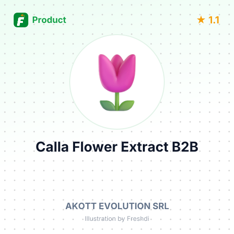 Yellow Calla Flower Extract – summary card, no photo uploaded yet